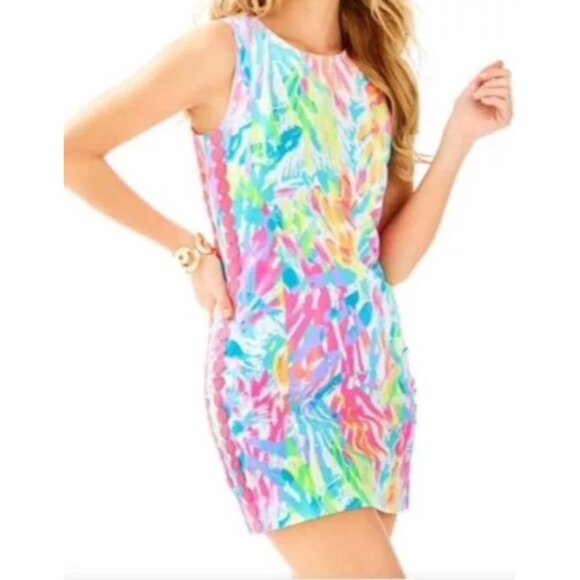 Lilly Pulitzer Women's Mila‎ Sparkling Sands Shift Sleeveless Dress Size 6 - Picture 1 of 5